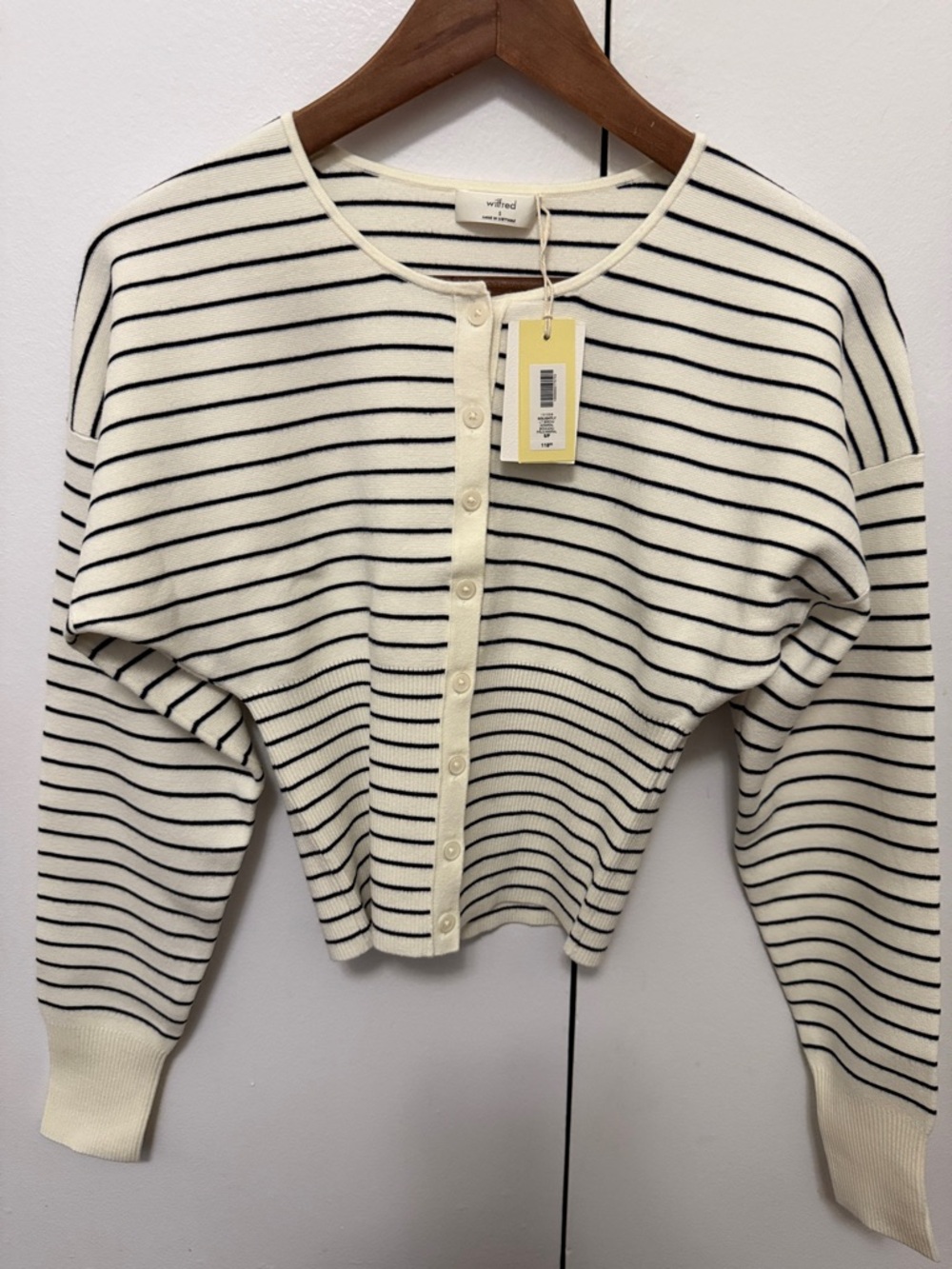 Wilfred Golightly Cardigan - Wonder Yarn - Limited Edition — Lt Birch/ Admiral